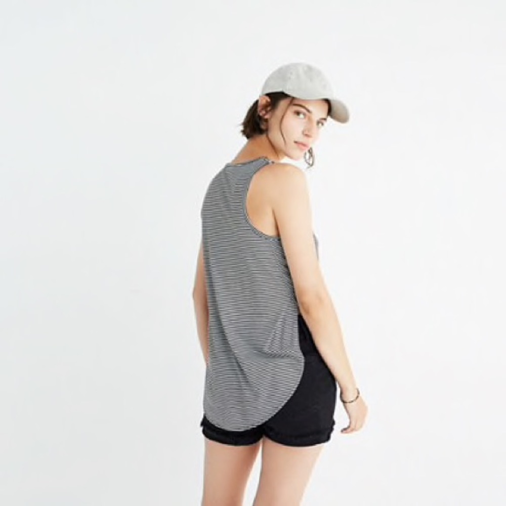 madewell - strum tank top - doran stripe - Picture 3 of 7